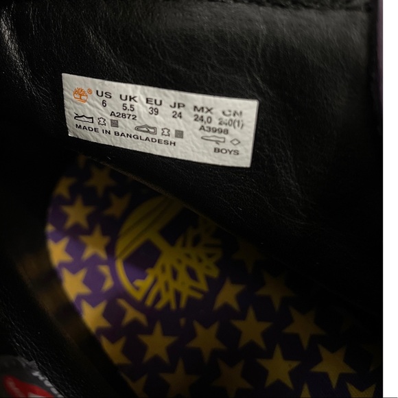 Boys Timberland x NBA Los Angeles Lakers Ankle Boots - Picture 11 of 16